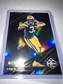 2021 Panini Limited Aaron Jones silver /23 #57 Green Bay Packers