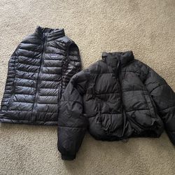 Patagonia Puffer Vest And  Dazy Puffer Jacket 