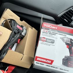 Hyper tough 1/2 In Mid Torque Cordless Impact Wrench With Battery And Charger 