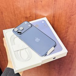 Brand New opened Box Apple iphone 17 Pro max 256GB Factory Unlocked Deep Blue