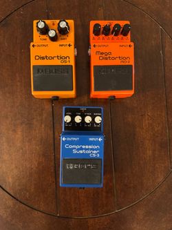 Boss Pedals DS-1,MD-2,CS-3
