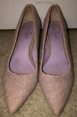 Kate Spade pink fabric shoe
