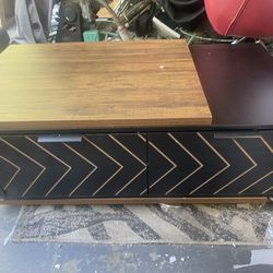 Extendable Coffee Table, Center Table Cocktail Table With 2 Storage Drawers
