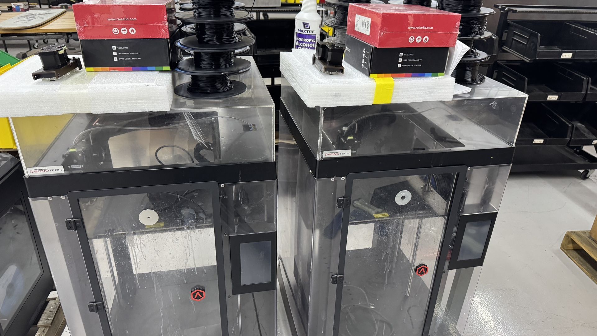 Group of three - 3D Pinters with major supplies