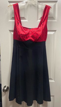 Red and Black Retro Dress