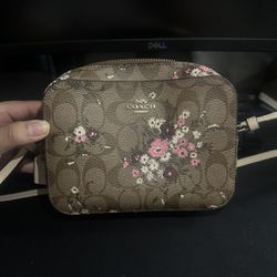 mini coach bag floral print 