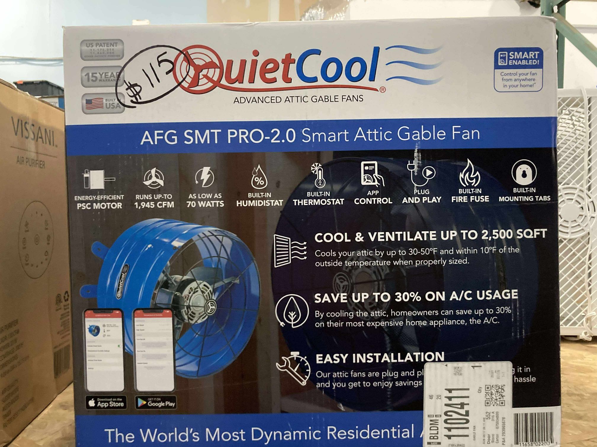 Smart Attic Gable Fan