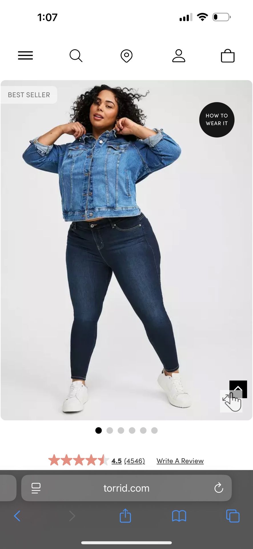 Torrid Women’s Plus Size Bombshell Skinny Premium Stretch 24R