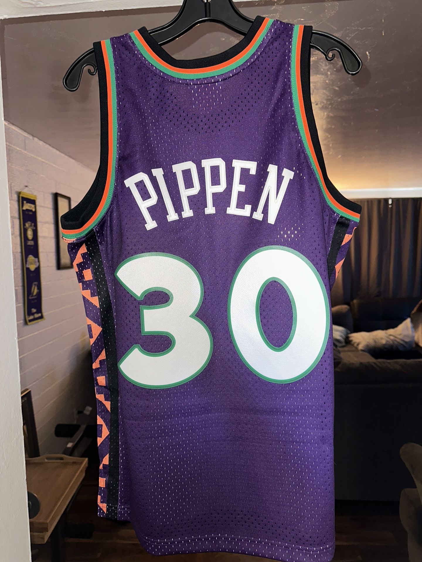 Men's Scottie Pippen Purple Hardwood Classics 1995 NBA All-Star Game Swingman Jersey