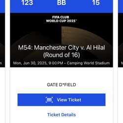 Man City Tickets 