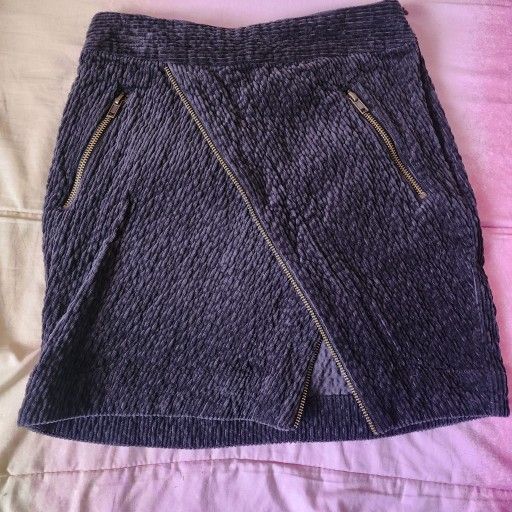 Urban Outfitters Corduroy Black Mid Skirt