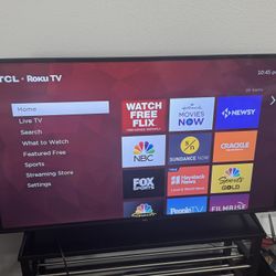 TCL 55” UHD HDR 4K Roku Smart TV