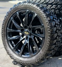 22” Chevy Silverado GMC Sierra Replica Wheels & Tires Off-Road Tahoe Yukon Escalade Suburban Rines Y