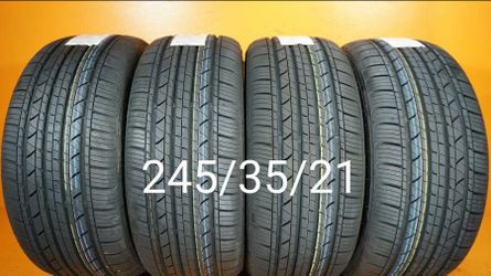 245/35/21 For Sale 4 New Tires EV Tesla Electric Vehicle We Service Motorcycle Tires