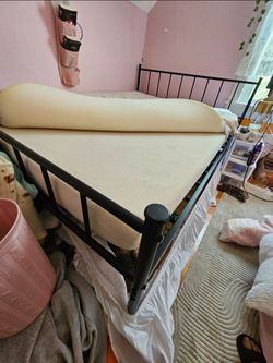 Queen Size Tempurpedic Mattress with Frame