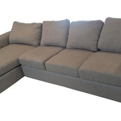 Grey sectional couch