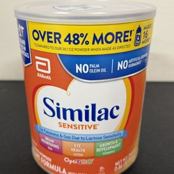Similac Sensitive Value Powder Infant Formula - 29.8oz: Kosher, Halal, Iron Fortified, Gluten-Free
