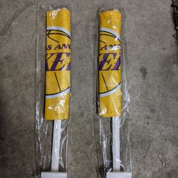 (2) Lakers Car Flags