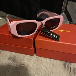 Rectangular Pink Prada Shades