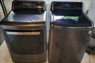 Lg Washer&Dryer Set [Price Firm] Wifi-Enabled
