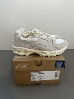 Asics Gel- Kayano 14 Size 5 W White Smoke Grey 