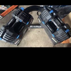 NordicTrack Adjustable Dumbbells With Stand 