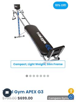 Total Gym Apex G3 Home Gym