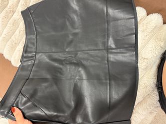 NEW faux leather skirt