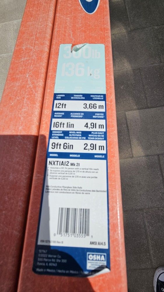 12 FOOT LADDER