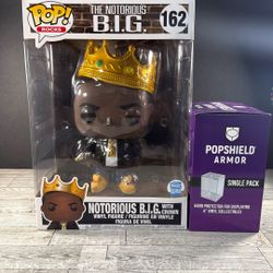 FUNKO POP! NOTORIOUS BIG W/ CROWN #162 BIGGIE 10 INCH FUNKO SHOP EXCLUSIVE