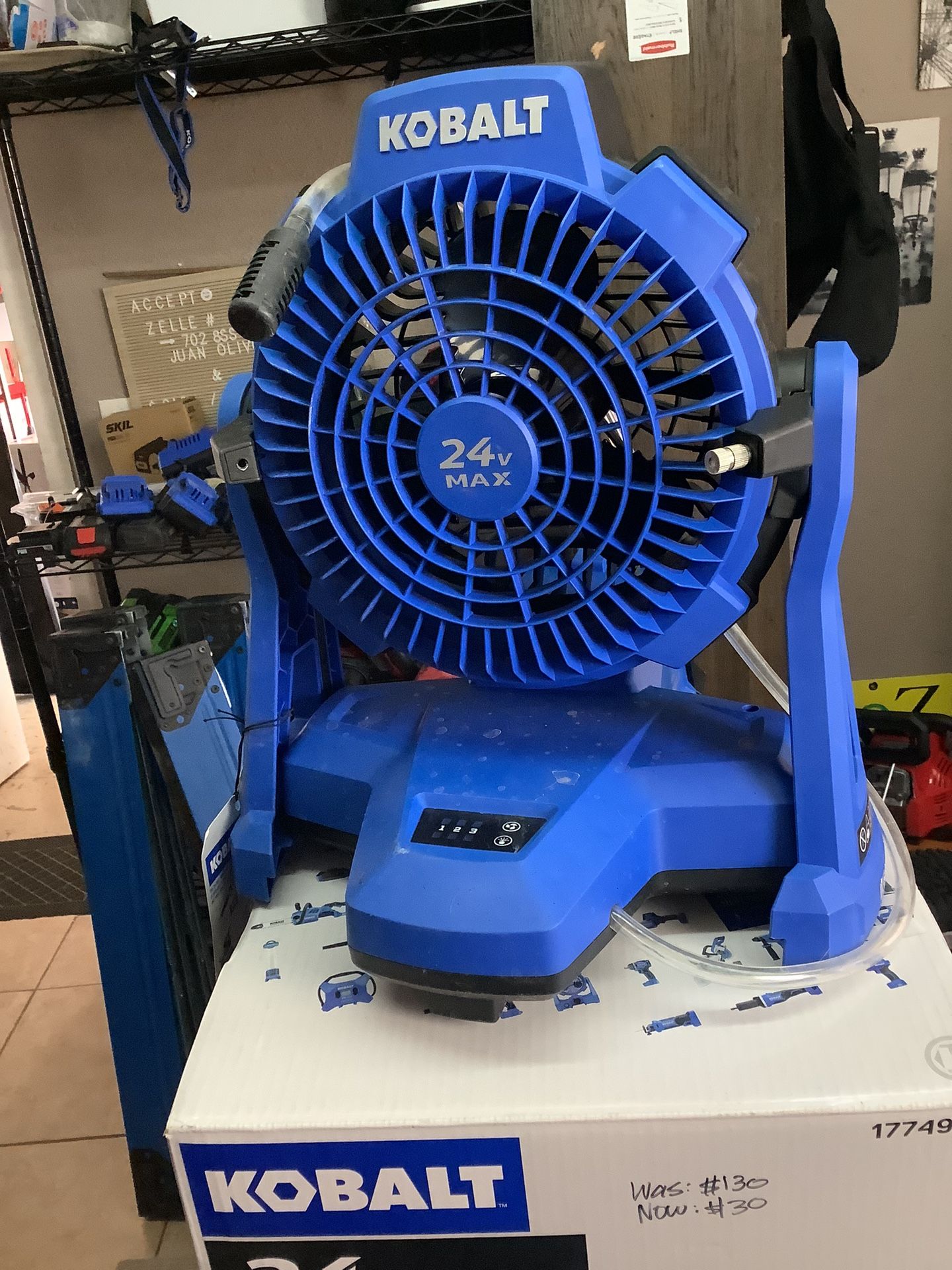 Kobalt 24V misting fan MIST NOT WORKING