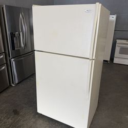 33” Whirlpool Beige FRIDGE REFRIGERATOR NEVERA HELADERA FRIO REFRIGERADOR GOOD CONDITION DELIVERY 🚚 FREE WARRANTY 100 DAYS