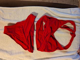 Red Two-Piece Bikini Set medium