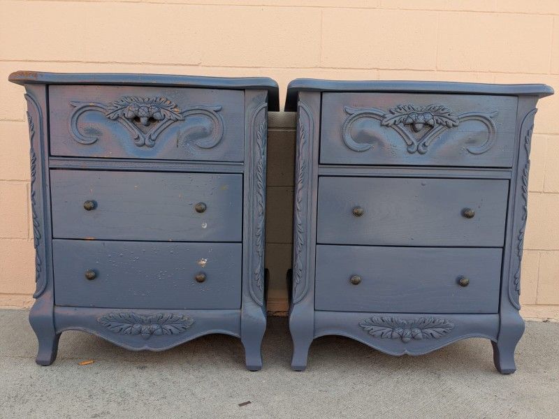 Vintage Side Tables Nightstands End Tables 