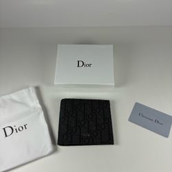 Black monogram wallet