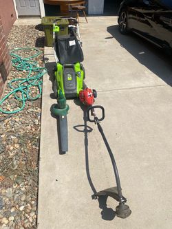 Lawnmower + Weed eater + blower