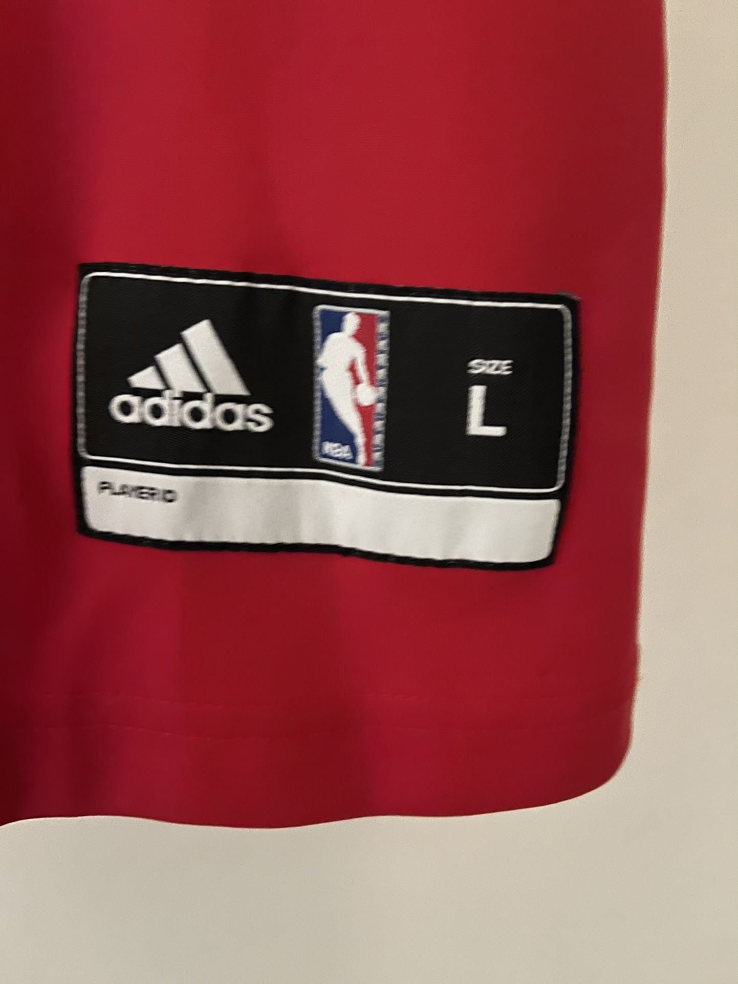 100% Authentic Derrick Rose Adidas Pro Cut Bulls home Jersey Size L 44 Mesh  *