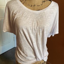 NY & Company White Fashion Top; Size Medium