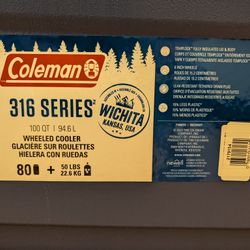 Coleman 100-Quart Rolling Cooler