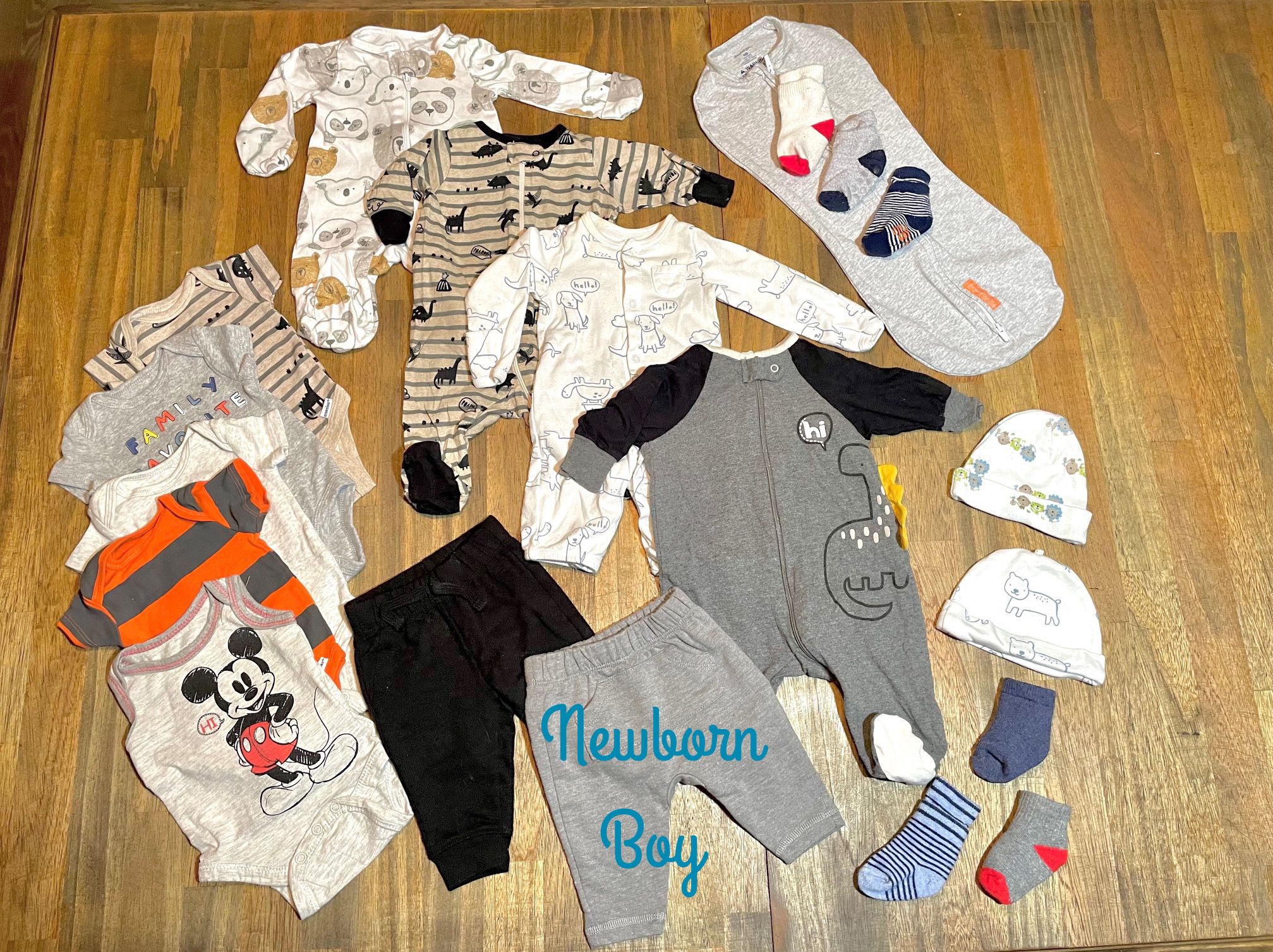 Baby Boy Outfits. Size :Newborn Set #2