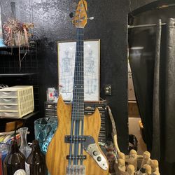 Handmade (mostly) 5 string bass guitar 