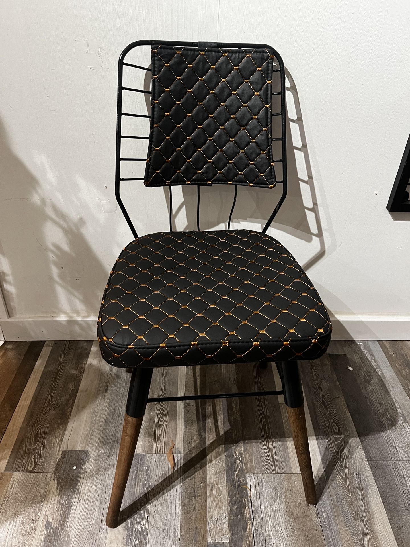 Modern Metal Accent Black Chair