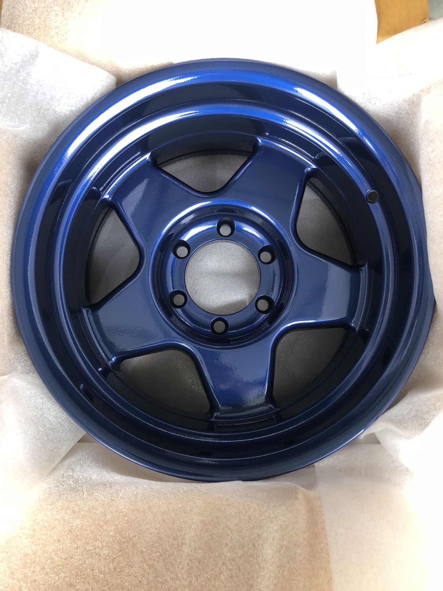 Stealth Custom Series F5 Rims. No Tires or TPMS. 17X9. Powder coated Magnesium Blue SCS for Toyota 4runner or Tacoma 4x4