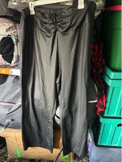 faux leather pants