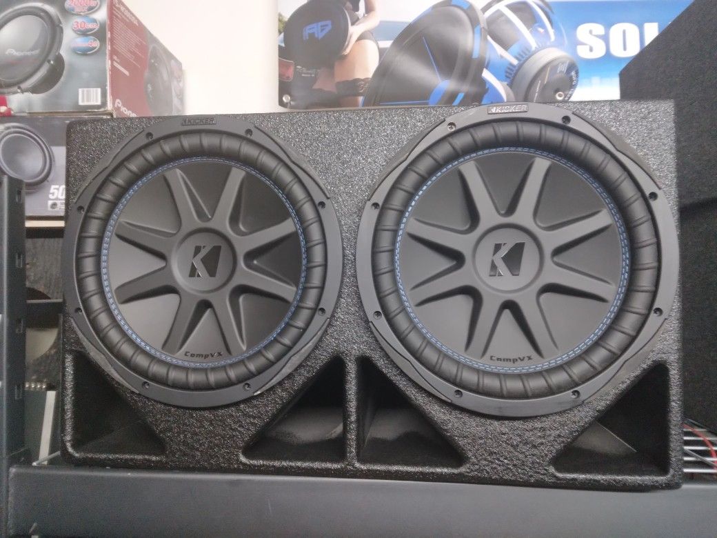 Brand New Kicker 12" Subwoofers In anew Ported Box