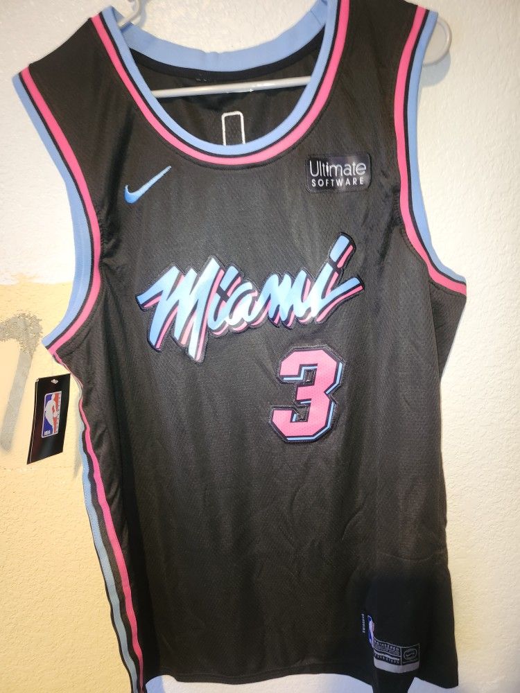 Dwayne Wayne Miami Heat Basketball Jersey Classic/XXXL