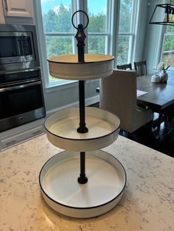 3-Tier Farmhouse Enamel Serving / Display Tray