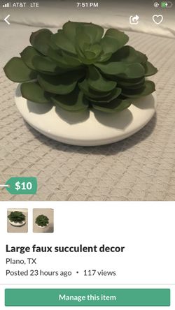 Faux succulent