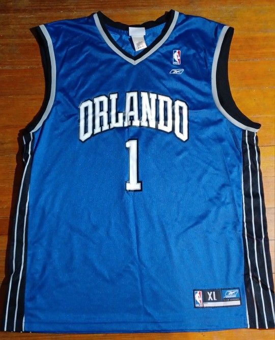Men's Size Xlarge Reebok Jersey Tracy McGrady Blue