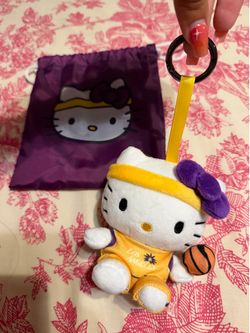 LA Sparks Hello Kitty keychain